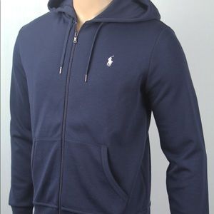 Navy blue Polo Zip up sweatshirt